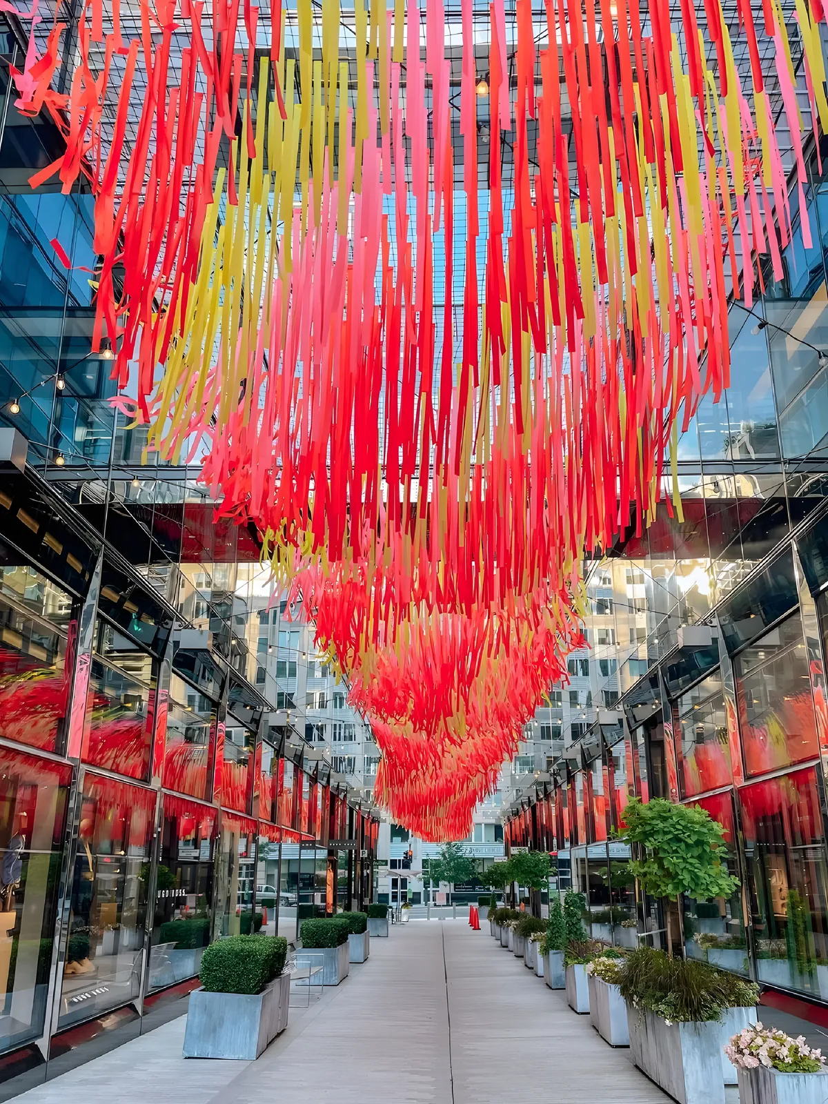 Wind motion art installation