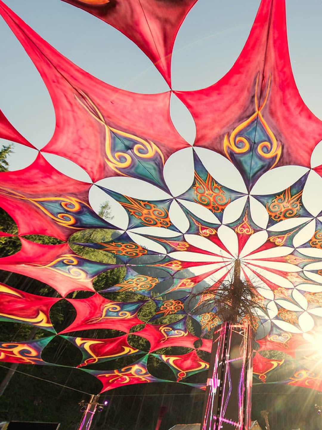 Custom-shaped printed canopy